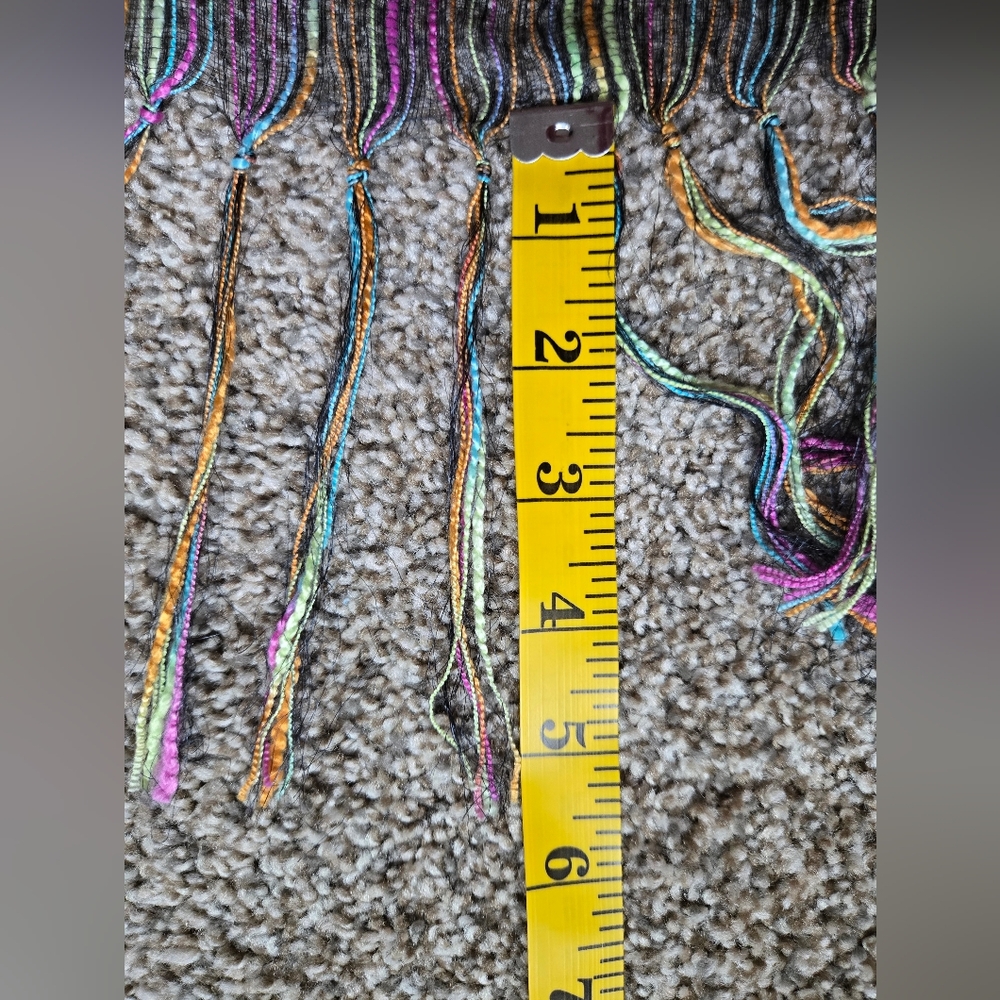 Egon Furstenberg Translucent Multicolored Rectangular Scarf - Picture 12 of 12